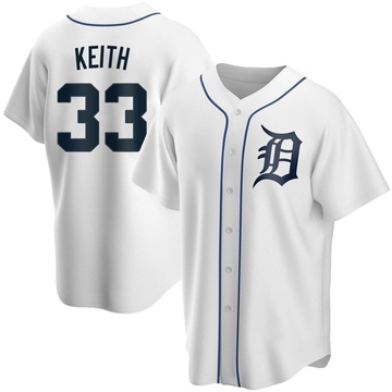 White Replica Colt Keith Men's Detroit Tigers Home Jersey