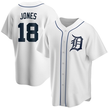 White Replica Jahmai Jones Youth Detroit Tigers Home Jersey
