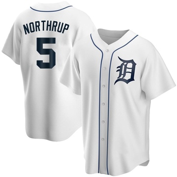 White Replica Jim Northrup Youth Detroit Tigers Home Jersey