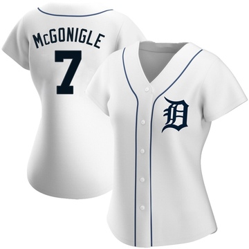 White Replica Kevin McGonigle Women's Detroit Tigers Home Jersey