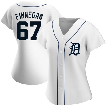 White Replica Kyle Finnegan Women's Detroit Tigers Home Jersey