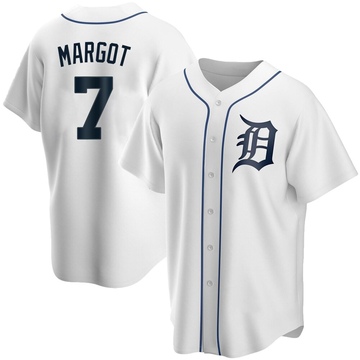 White Replica Manuel Margot Youth Detroit Tigers Home Jersey