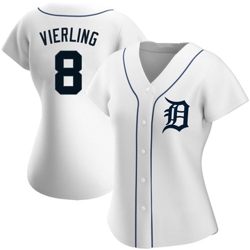 White Replica Matt Vierling Women's Detroit Tigers Home Jersey
