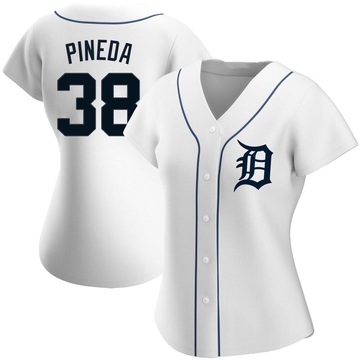 White Replica Michael Pineda Women's Detroit Tigers Home Jersey