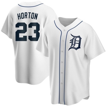 White Replica Willie Horton Men's Detroit Tigers Home Jersey