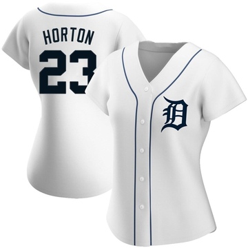 White Replica Willie Horton Women's Detroit Tigers Home Jersey