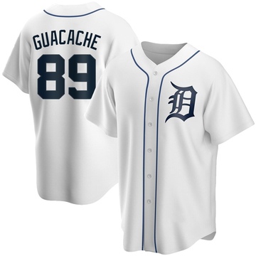 White Replica Xiomer Guacache Youth Detroit Tigers Home Jersey
